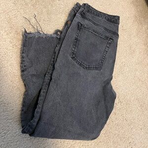 Off black top shop straight leg denim